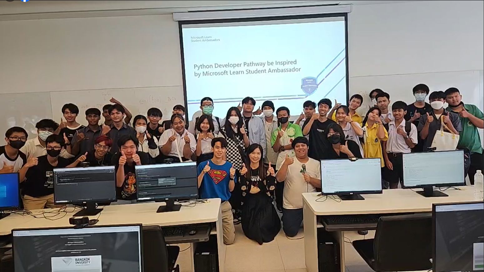 Python Developer Pathway Be Inspired session workshop by MLSA
